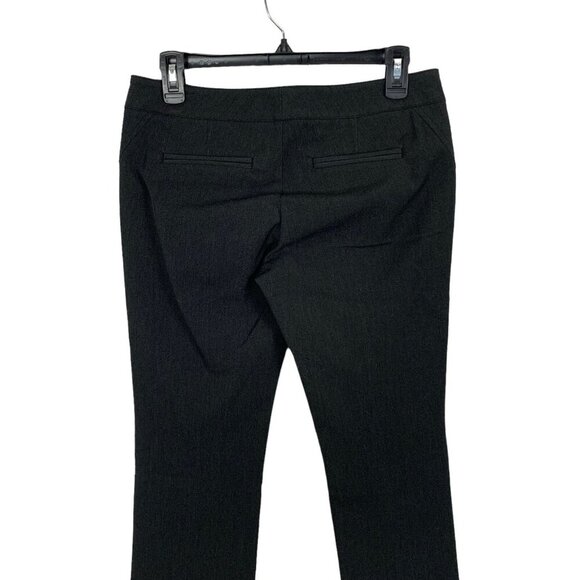 Ecru Gray Textured Dress Pants Mid Rise Trouser Career Office Wear 2 - Picture 4 of 6